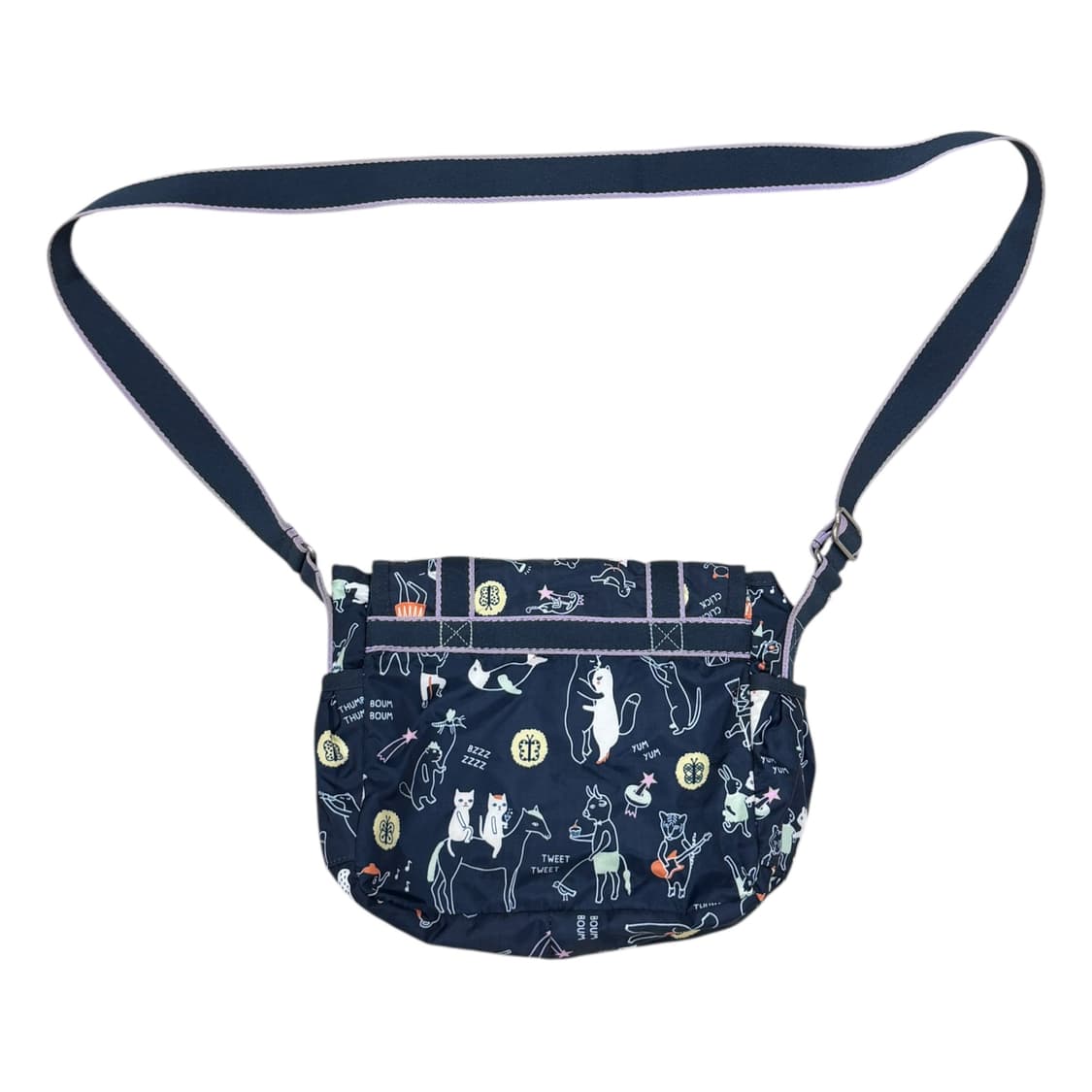 레스포삭 Y2K 동물패턴 포켓 복조리 백팩 크로스백 세트 상품이미지7