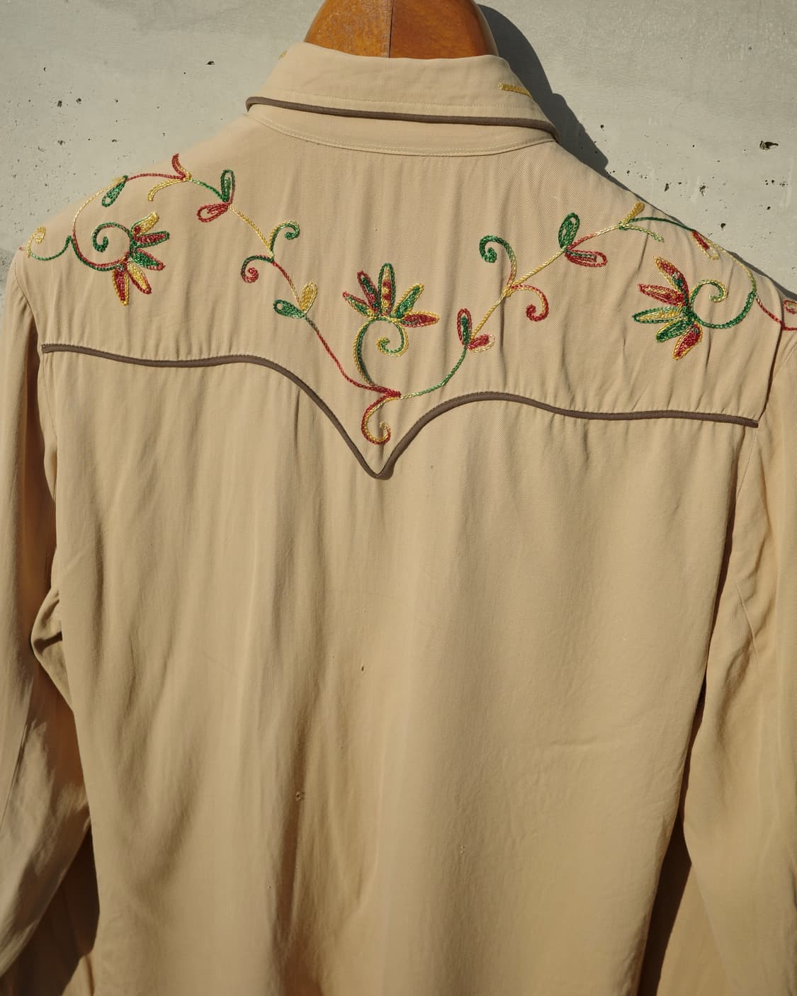 50s California Ranchwear 개버딘 웨스턴 셔츠 상품이미지5
