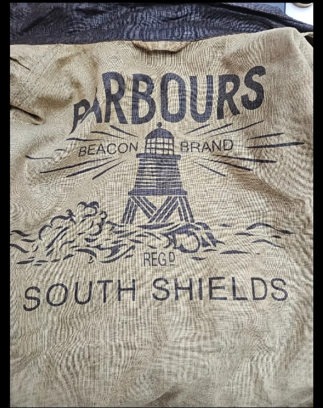 바버 Duralinen코팅 브라운 인터네셔널 린넨 자켓(L) 상품이미지5