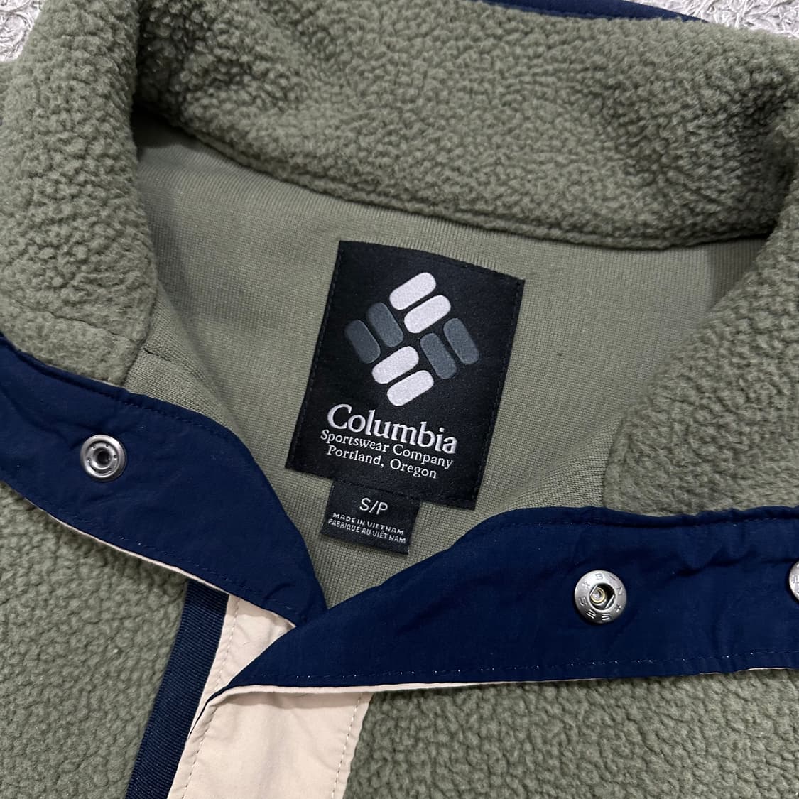 [90-95] 컬럼비아 반버튼후리스 상품이미지3
