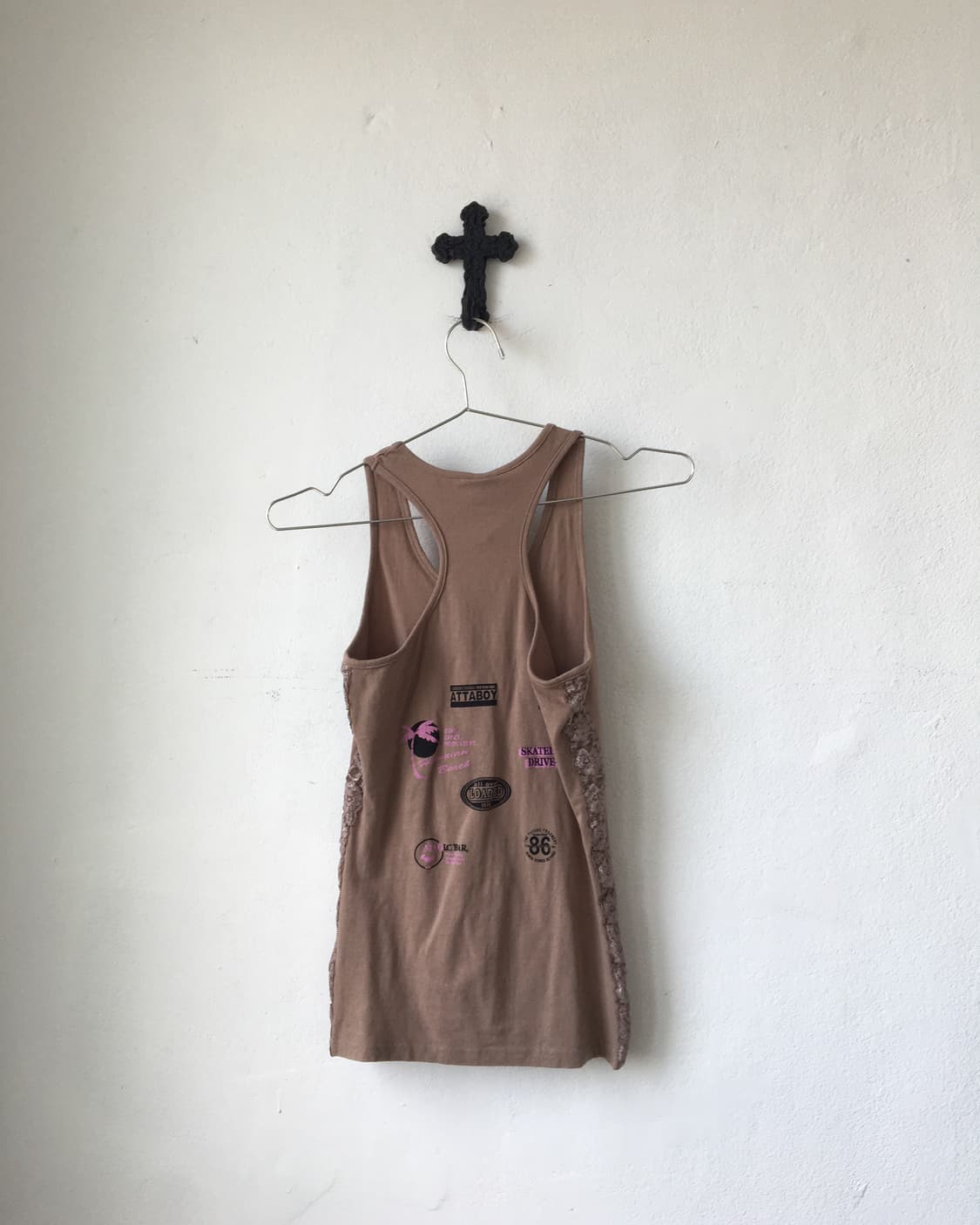 Side lace point printing sleeveless 상품이미지2