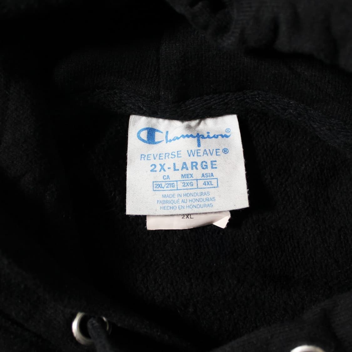 Champion 챔피온 프린팅 블랙 기모 후드티 상품이미지5