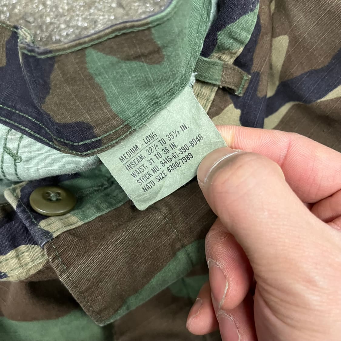 미군 우드랜드 BDU  컷오프 쇼츠 (~34”) 상품이미지6