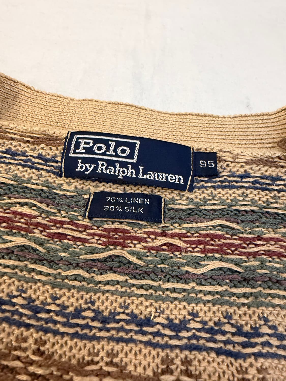 폴로 랄프로렌 실크 린넨 페어아일 니트 가디건 상품이미지4