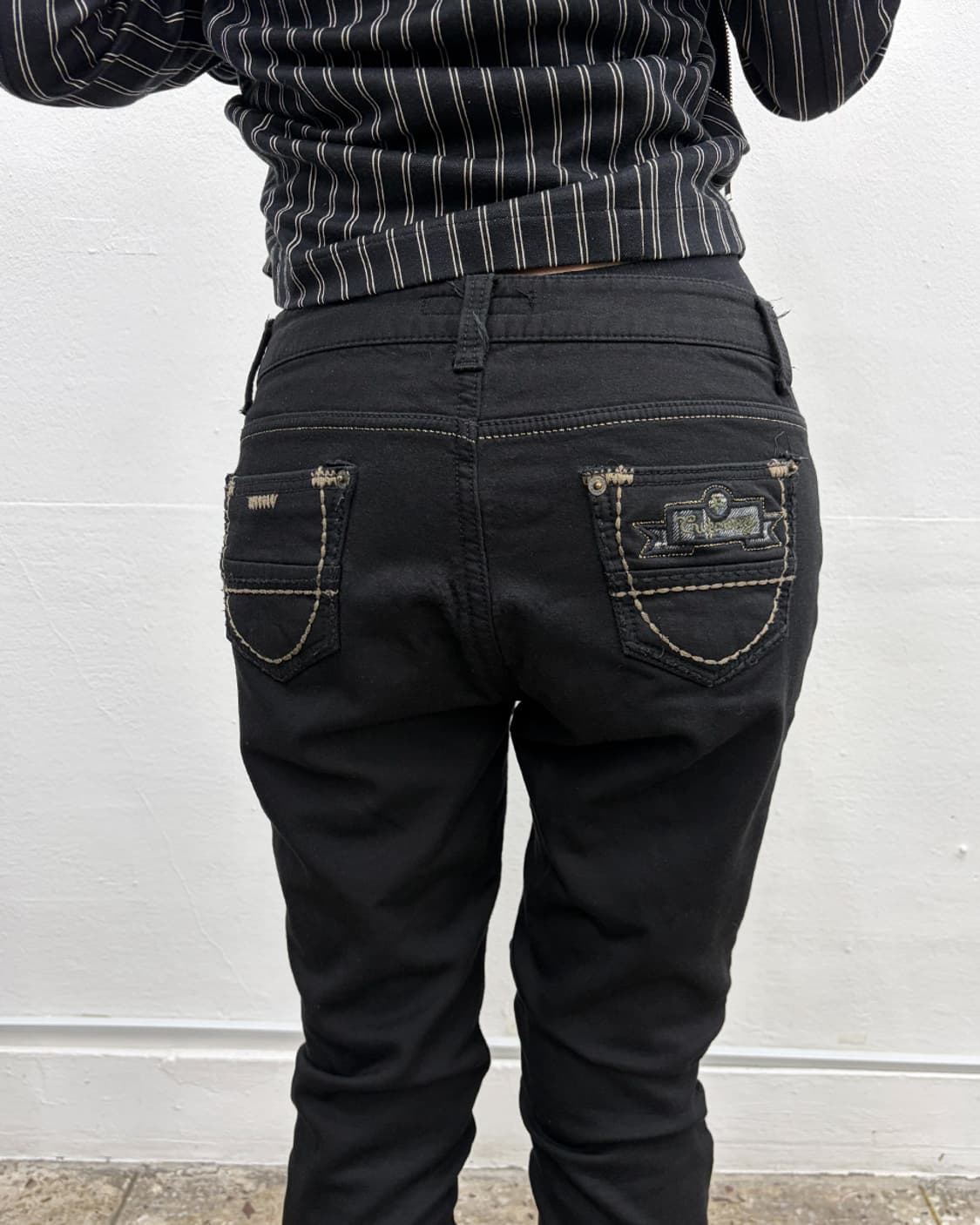 빈티지 플레이드 포켓 슬림 팬츠 상품이미지6