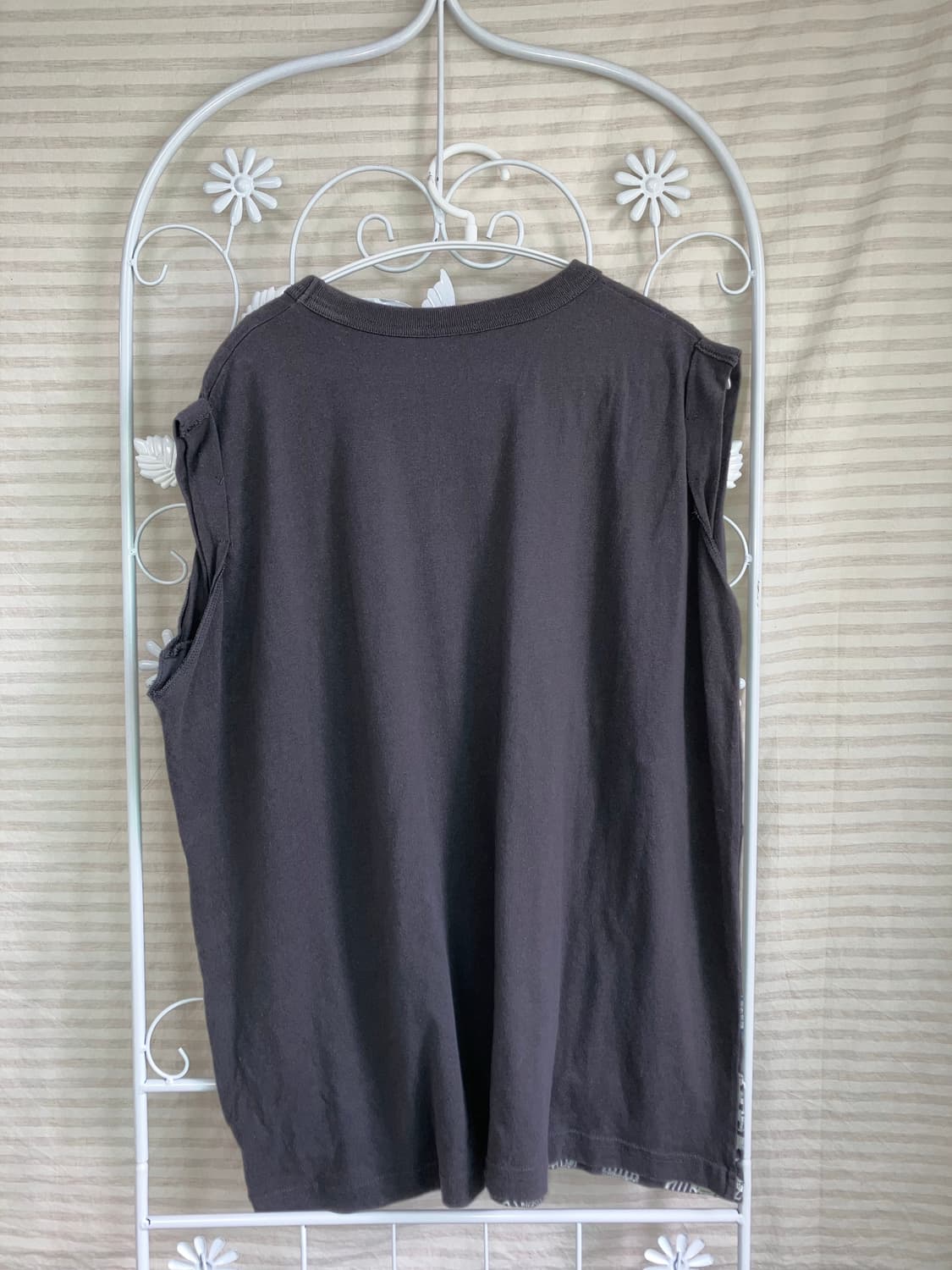 빈티지 차콜 레터링 나시 y2k 스트릿 갸루 펑키492 상품이미지2