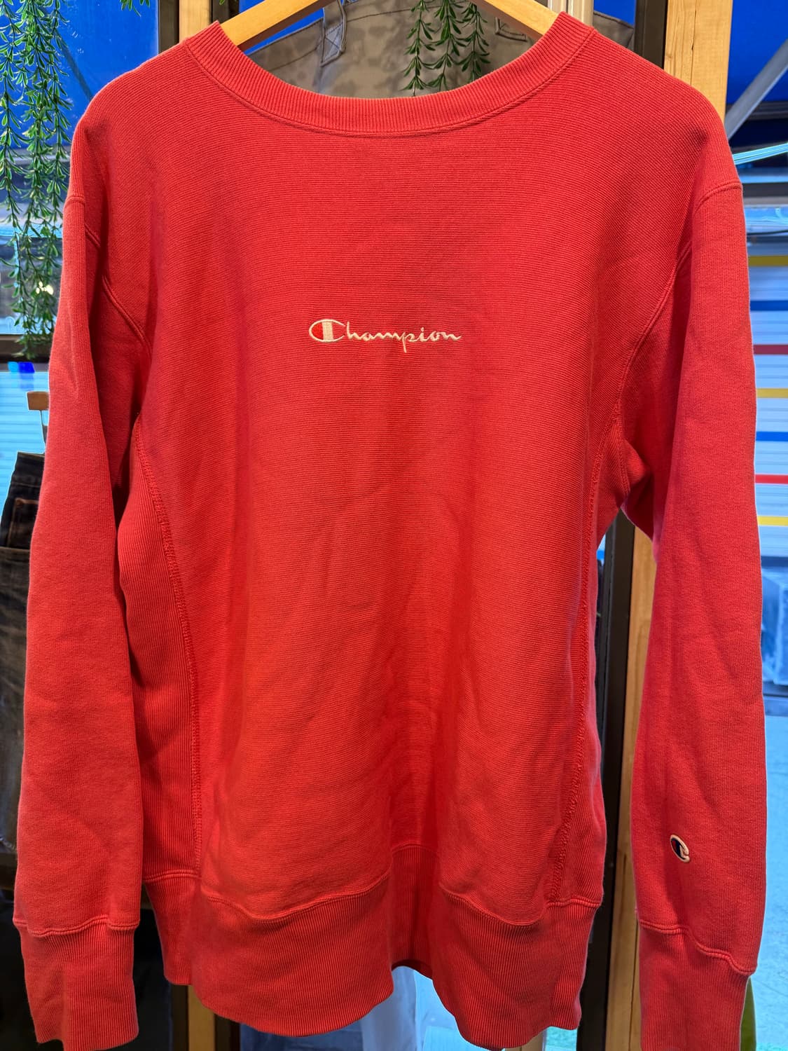 챔피온 핑크 맨투맨 상품이미지1