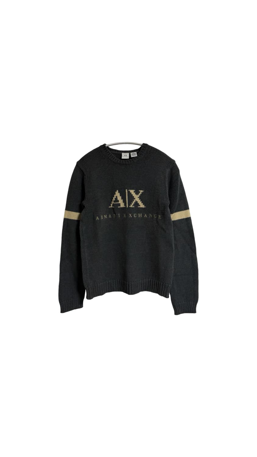 아르마니 빈티지 로고 니트 스웨터 상품이미지1