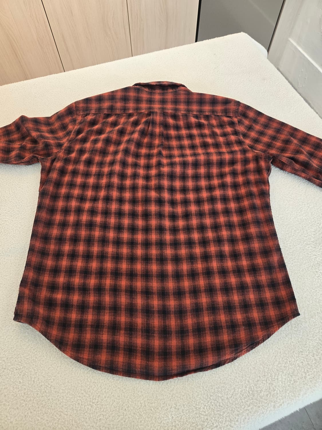 리바이스 레드 블랙 체크 셔츠 L 상품이미지7