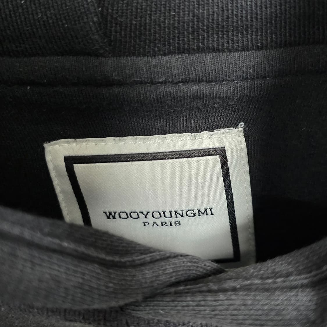 우영미 백로고 후드 티셔츠 50사이즈 105 판매 상품이미지3