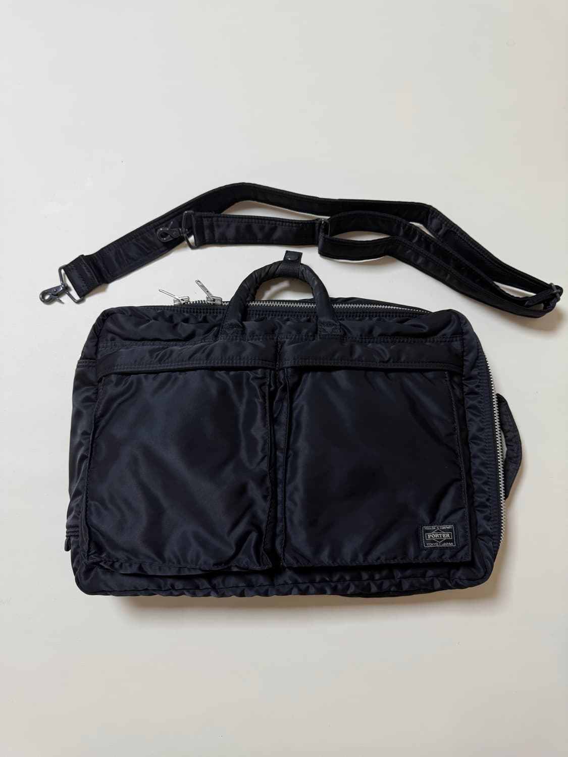 (초미품) PORTER 포터 탱커 3way 브리프케이스 블랙 백팩 상품이미지1