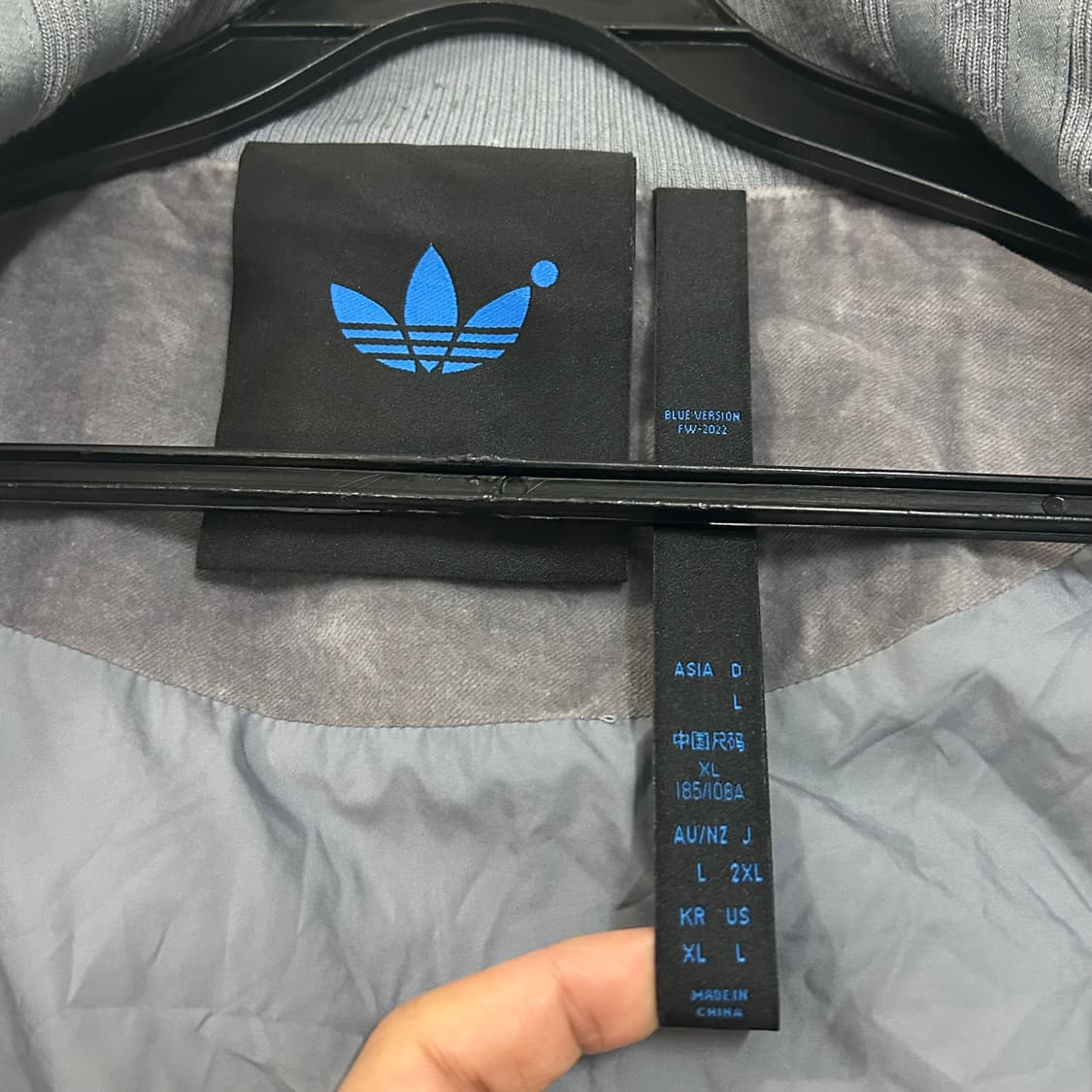 (2XL) 아디다스 블루버전 벨벳 져지 트랙탑 점퍼 상품이미지9