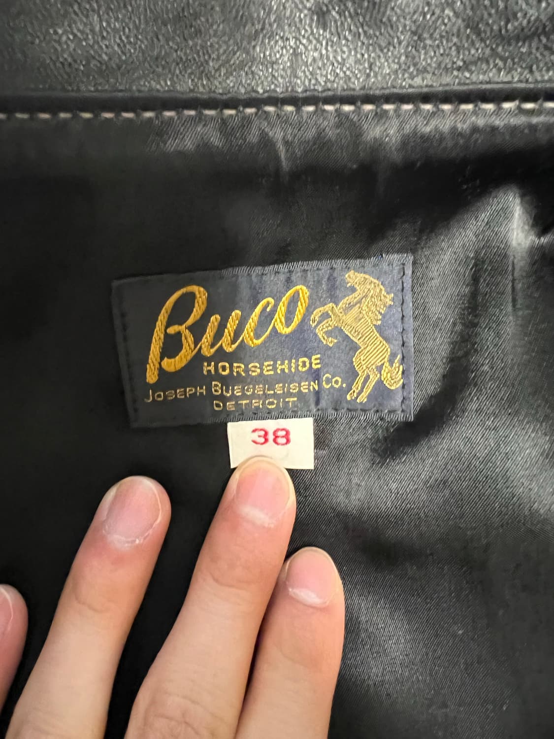 리얼맥코이 Buco 부코 j-100 가죽 레더 자켓 38 뉴핏 신핏 상품이미지6