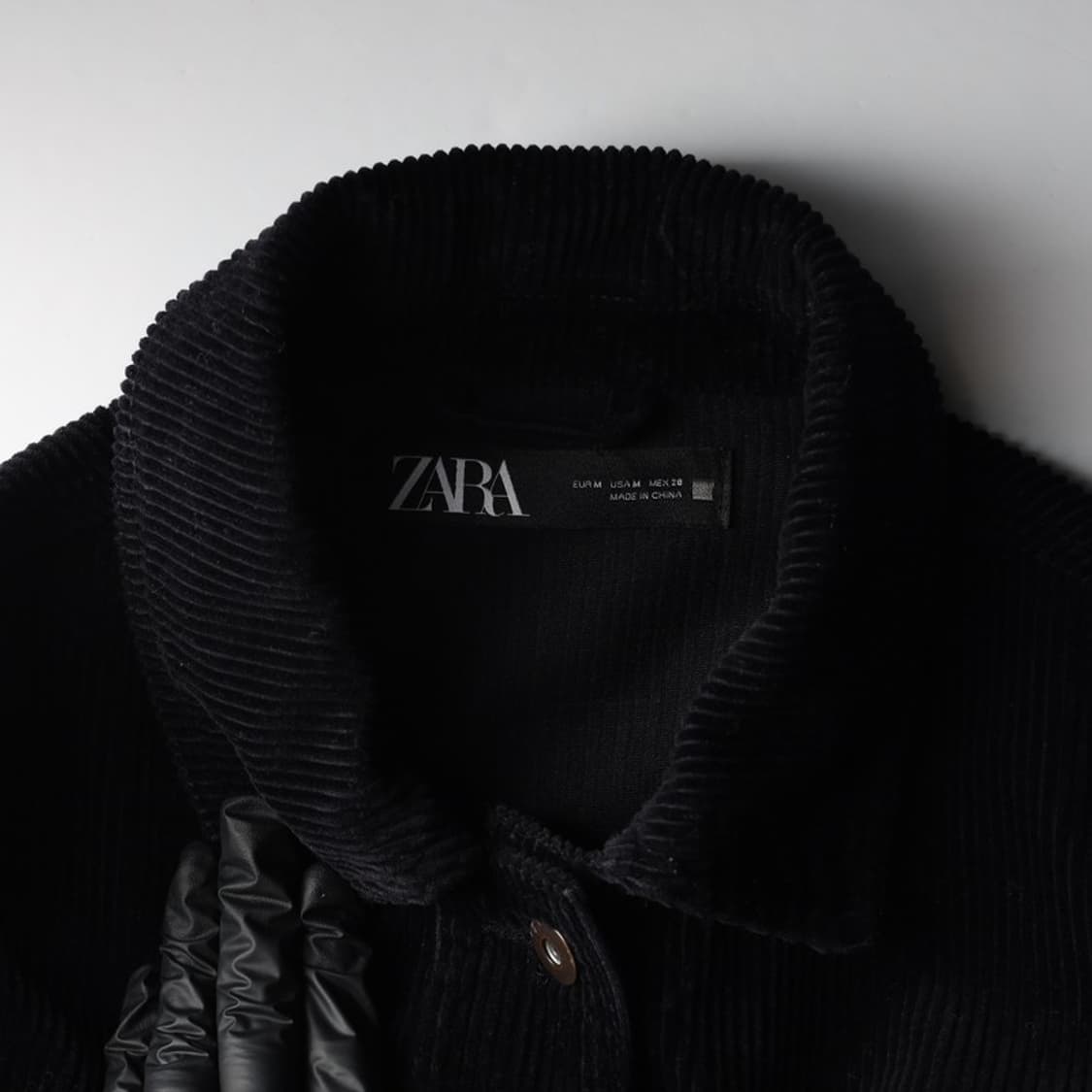 자라 벨티드 코듀로이 셔츠 재킷 M 상품이미지5