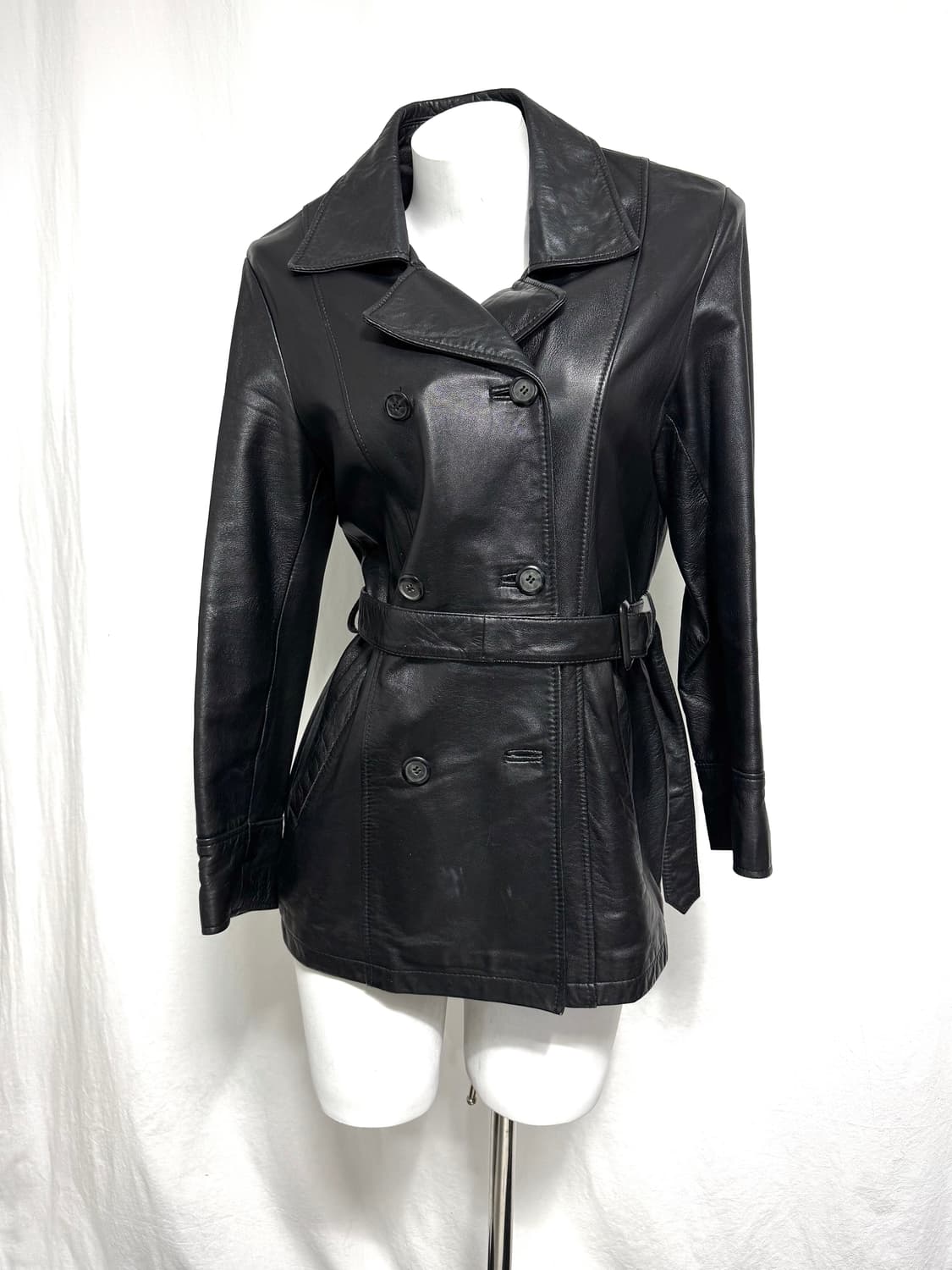 Lamb skin leather car coat 상품이미지4