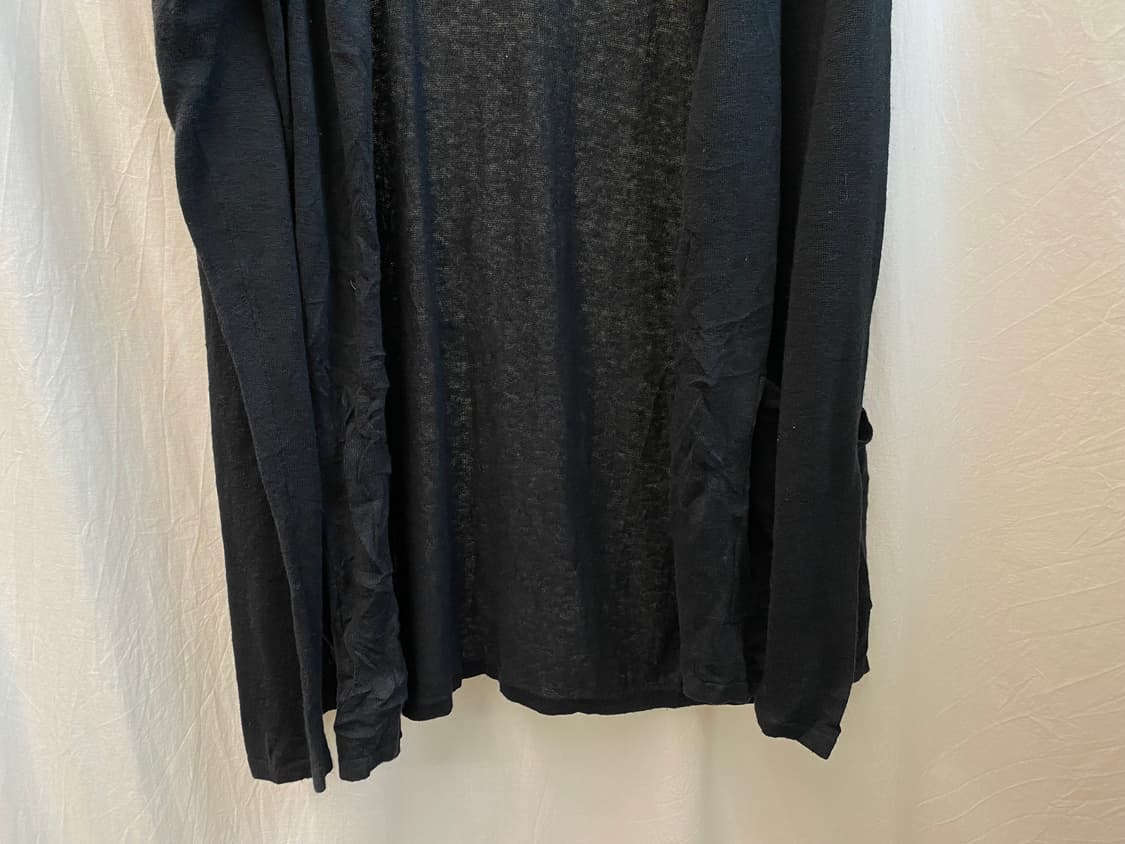 블랙 린넨면혼방 오픈가디건(F) 상품이미지7