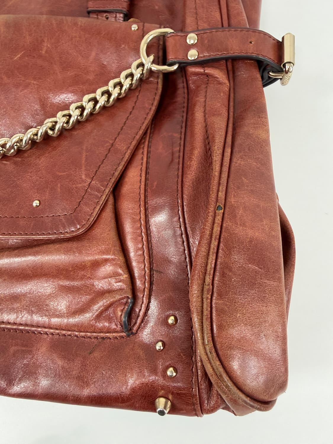 꿀로에 자물쇠백 브라운 상품이미지5