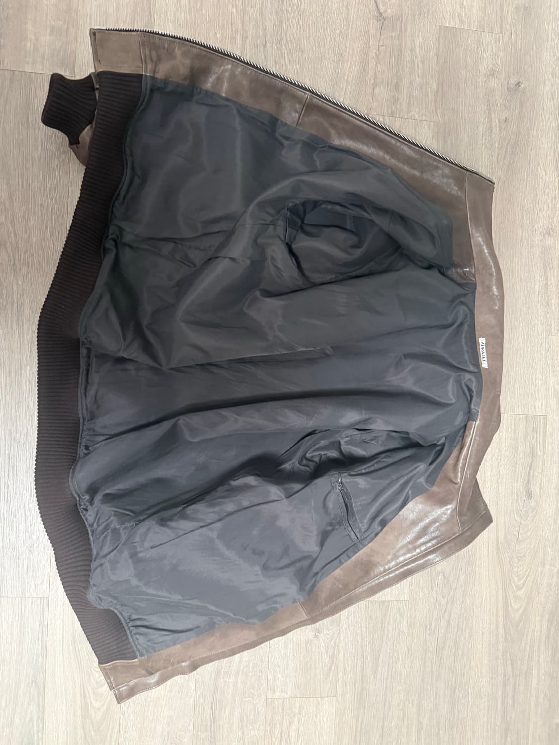 오라리 헤비 램 레더 블루종 4  상품이미지4