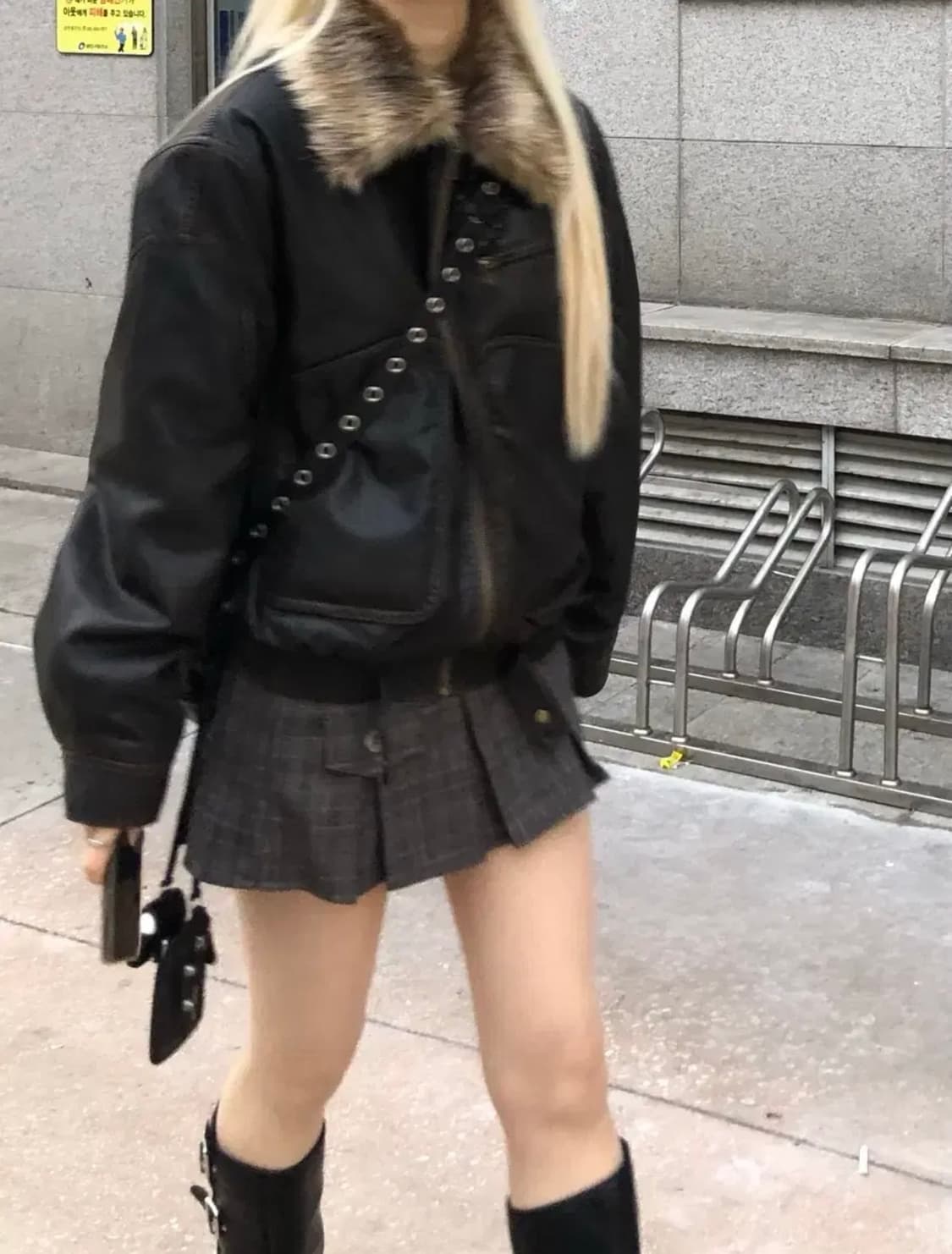 콰스 위세임랩 레더자켓 상품이미지6