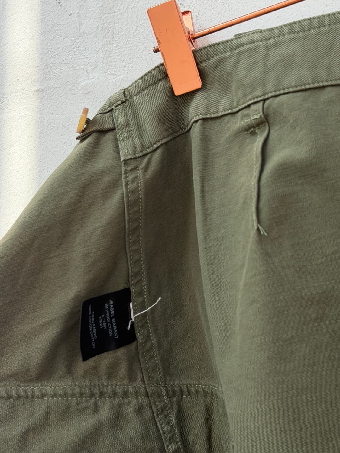 Isabel marant 카키 미니 랩 스커트 상품이미지7