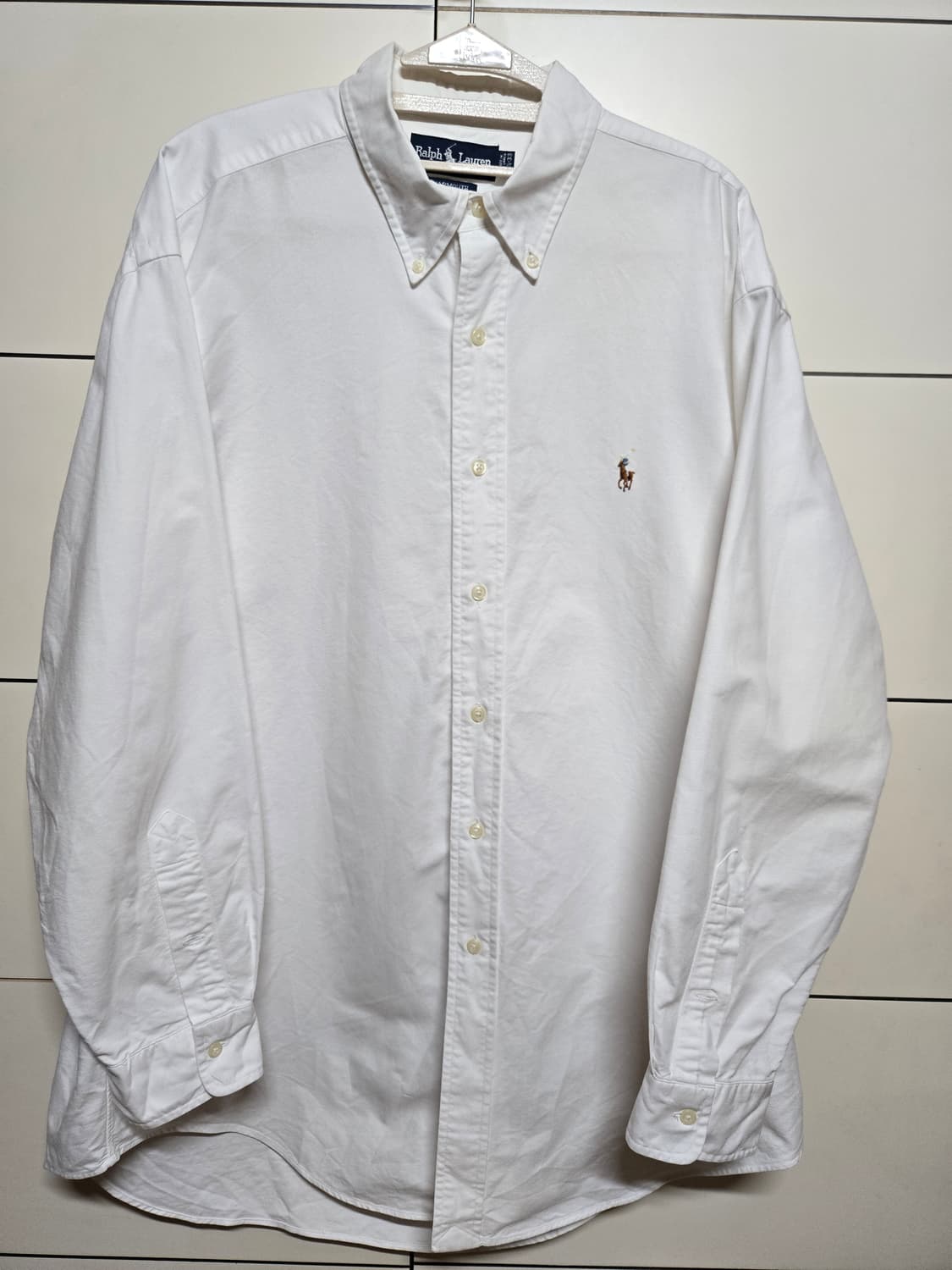 폴로 랄프로렌 오버핏 화이트 옥스포드 셔츠 상품이미지1