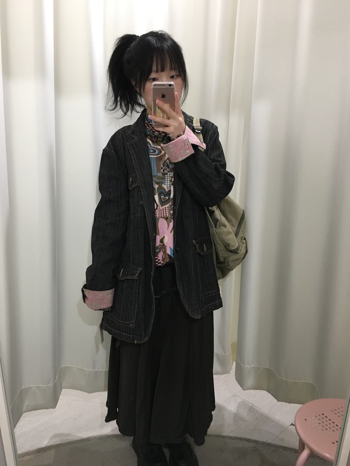 Retro graphic print top 상품이미지4