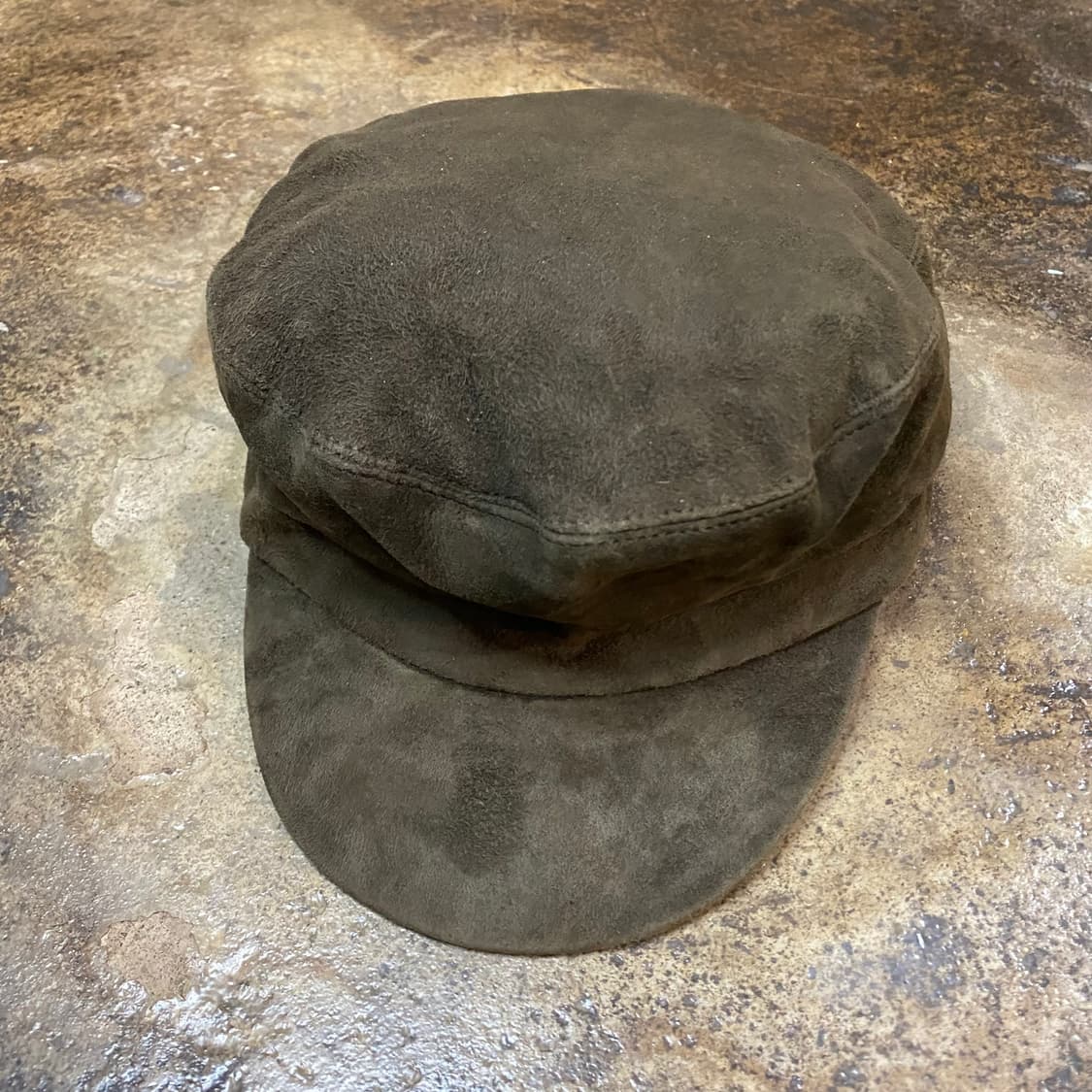 (1)키지마타카유키 고트스킨 스웨이드 캡 상품이미지1