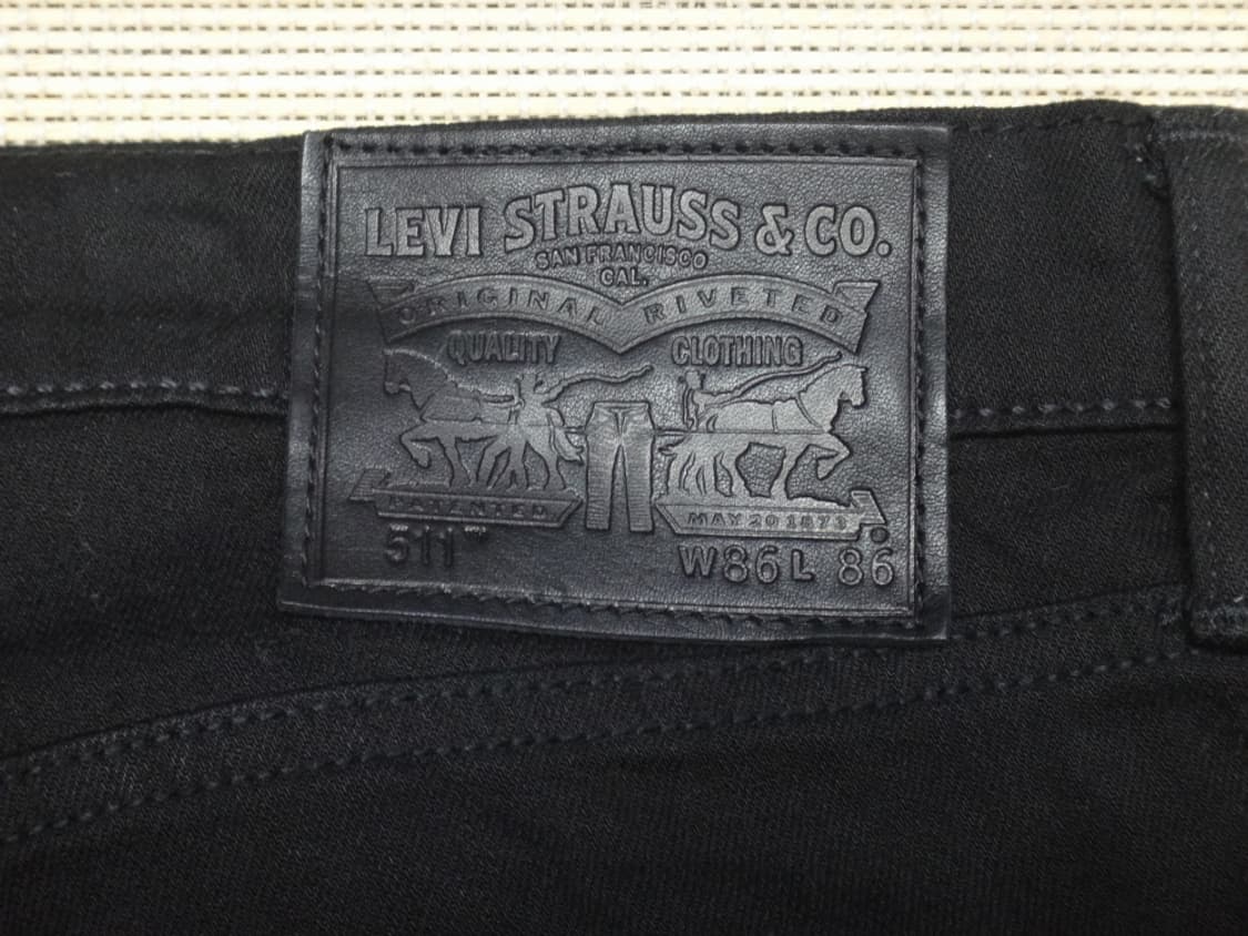 (34인치) Levis 리바이스511 남성 슬림 블랙진 상품이미지6