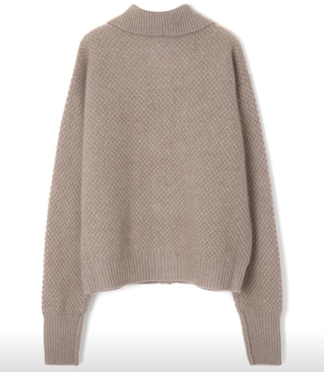 [4] 오라리 베이비 캐시미어 니트 가디건 내추럴 브라운 상품이미지2