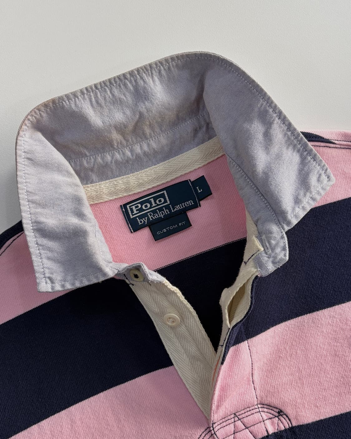 [L]폴로 랄프로렌 스트라이프 단가라 럭비 티셔츠 상품이미지7