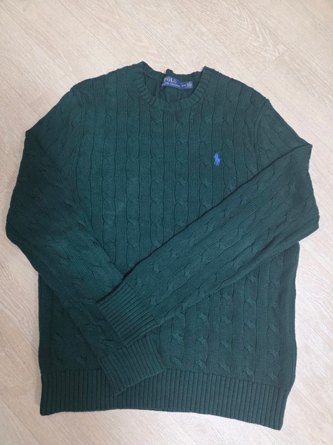 폴로랄프로렌 케이블 니트 그린 M 상품이미지1