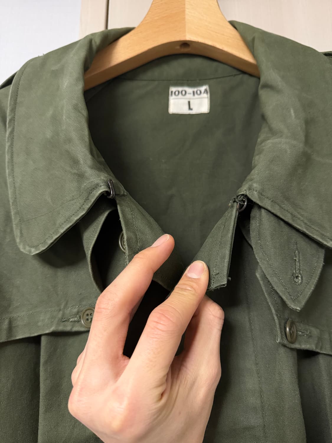 60–70s French Army M64 Rain Coat 상품이미지5