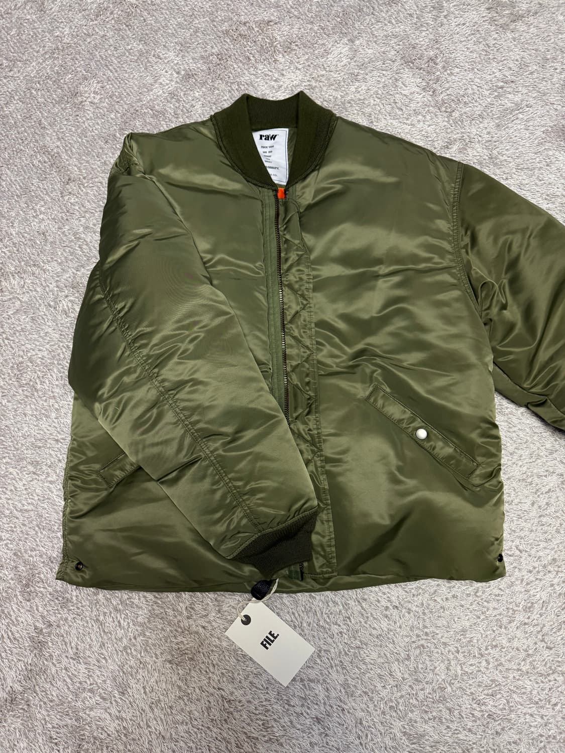 블라인드파일즈 밀플라이트 구스다운 초판 올리브 1사이즈 상품이미지4