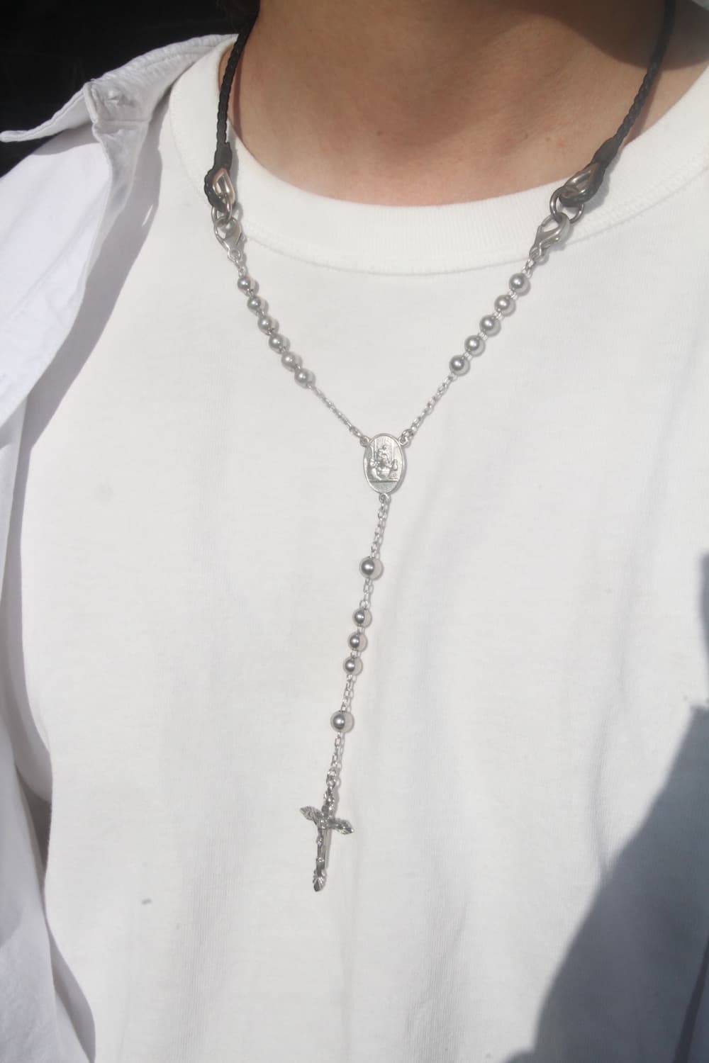 돌체앤가바나 로자리아 레더 체인 목걸이 상품이미지3