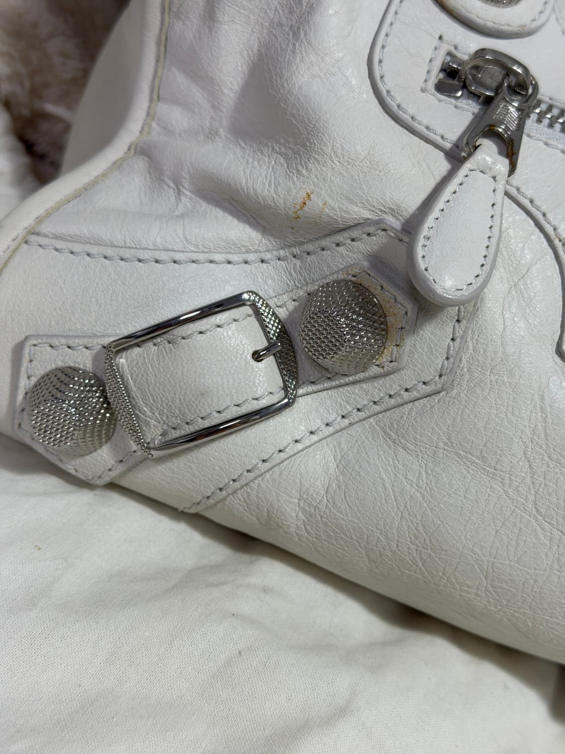 발렌시아가 자이언트 시티백 모터백 미디움 화이트 상품이미지8