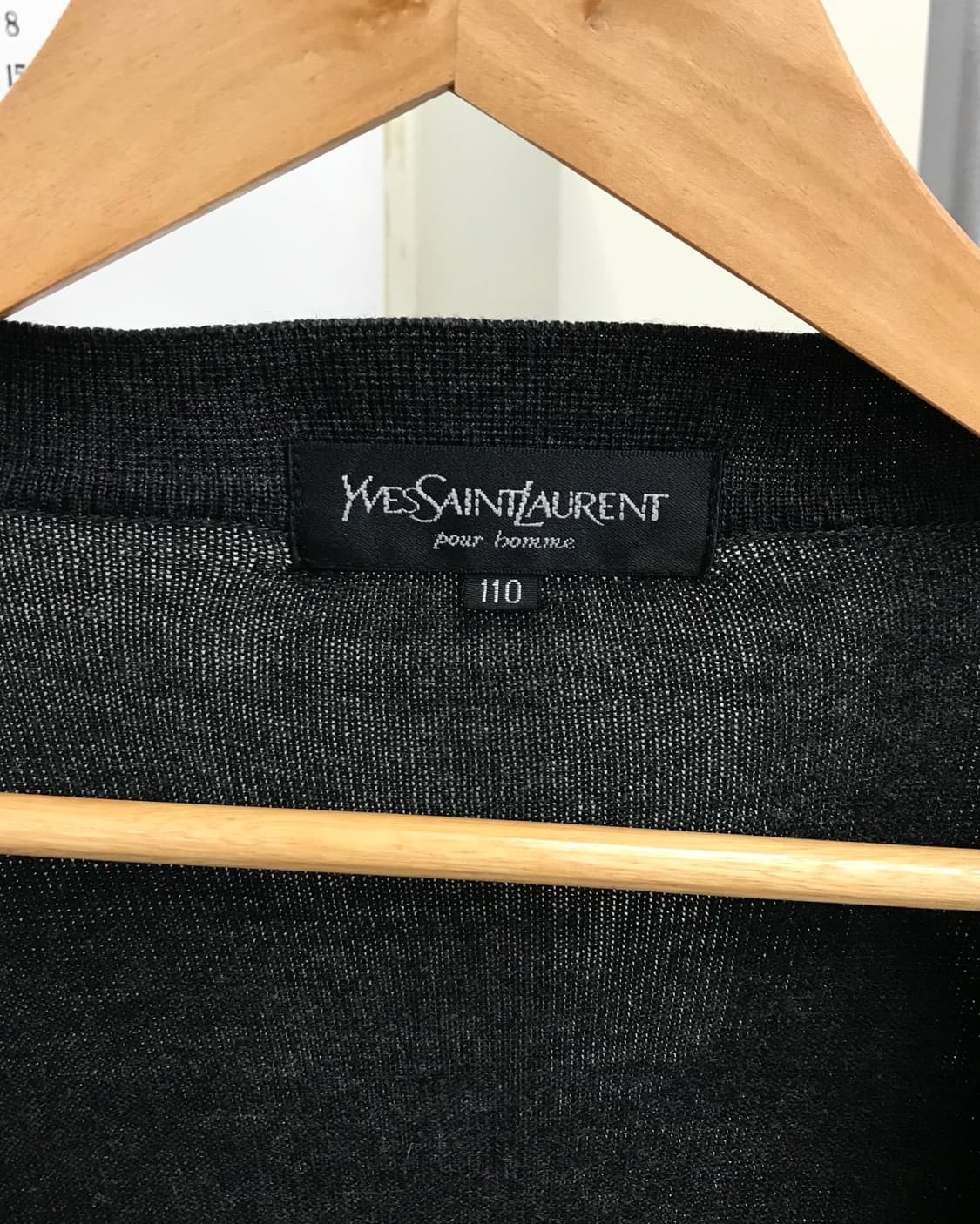 입생로랑 로고 울 가디건 상품이미지2