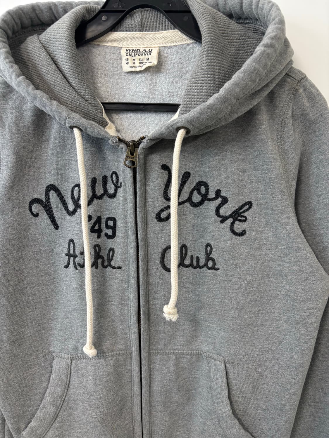 후아유 그레이 후드집업 상품이미지3