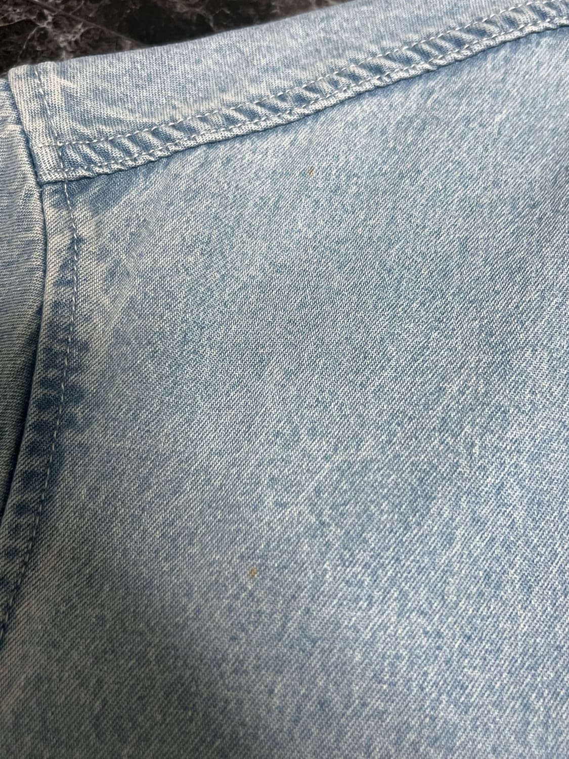 디스이즈네버댓 워시드 데님 반팔셔츠 L 상품이미지5