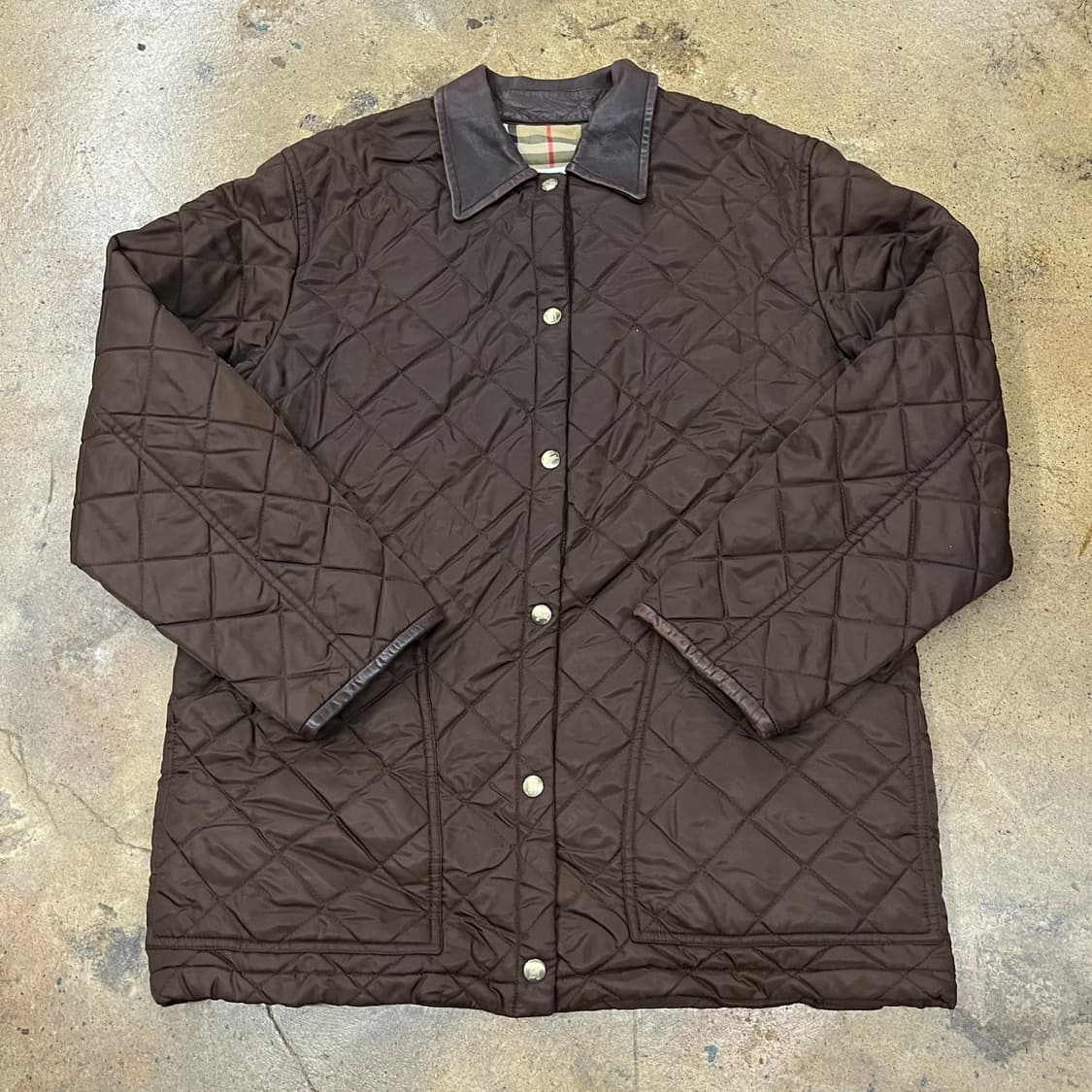 [정품] 버버리 브라운 퀼팅 자켓 b14 상품이미지2