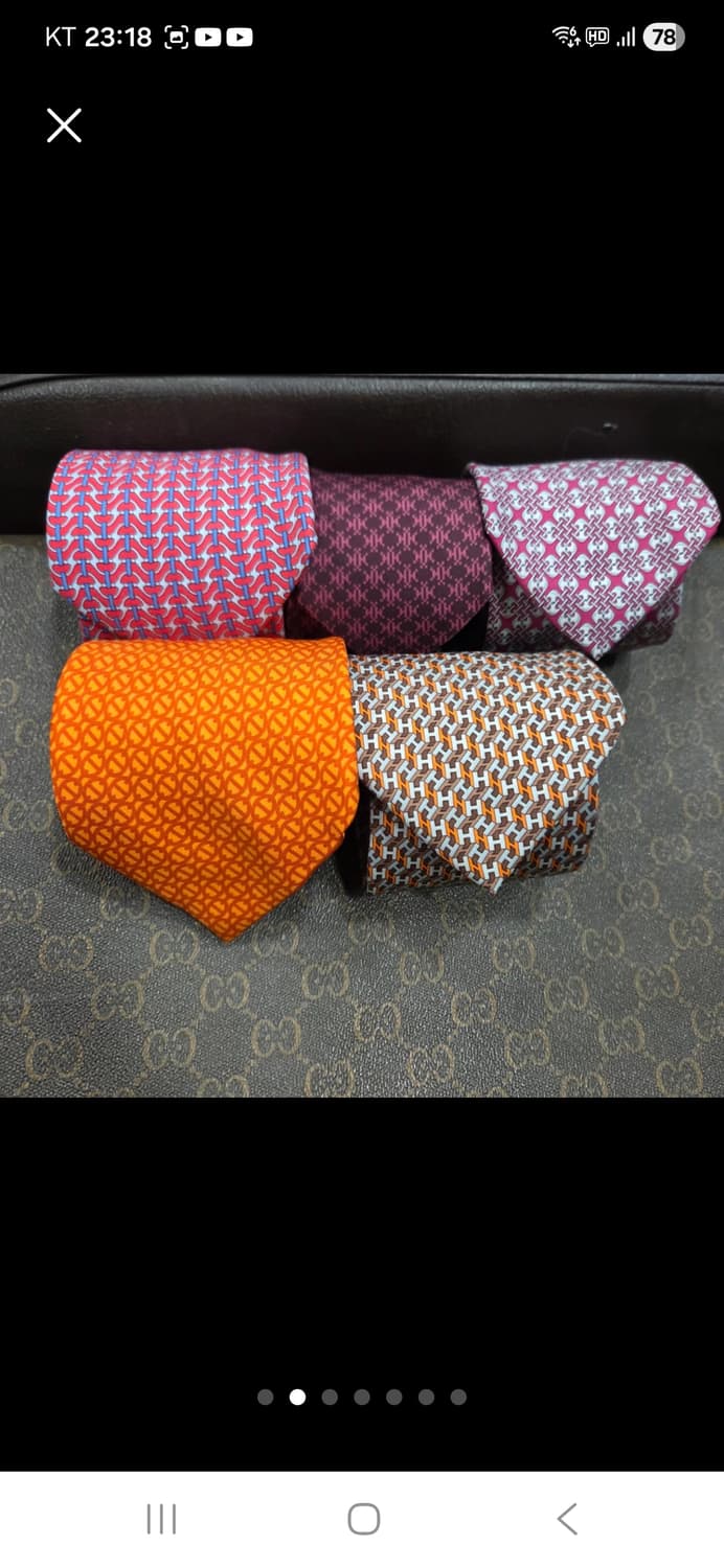 에르메스 실크 넥타이 5종 모두 상품이미지2