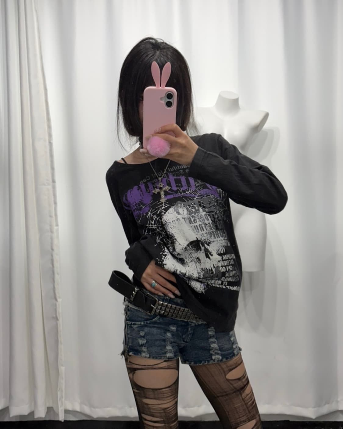 🎸블랙 프린팅 롱슬리브🎸 상품이미지1