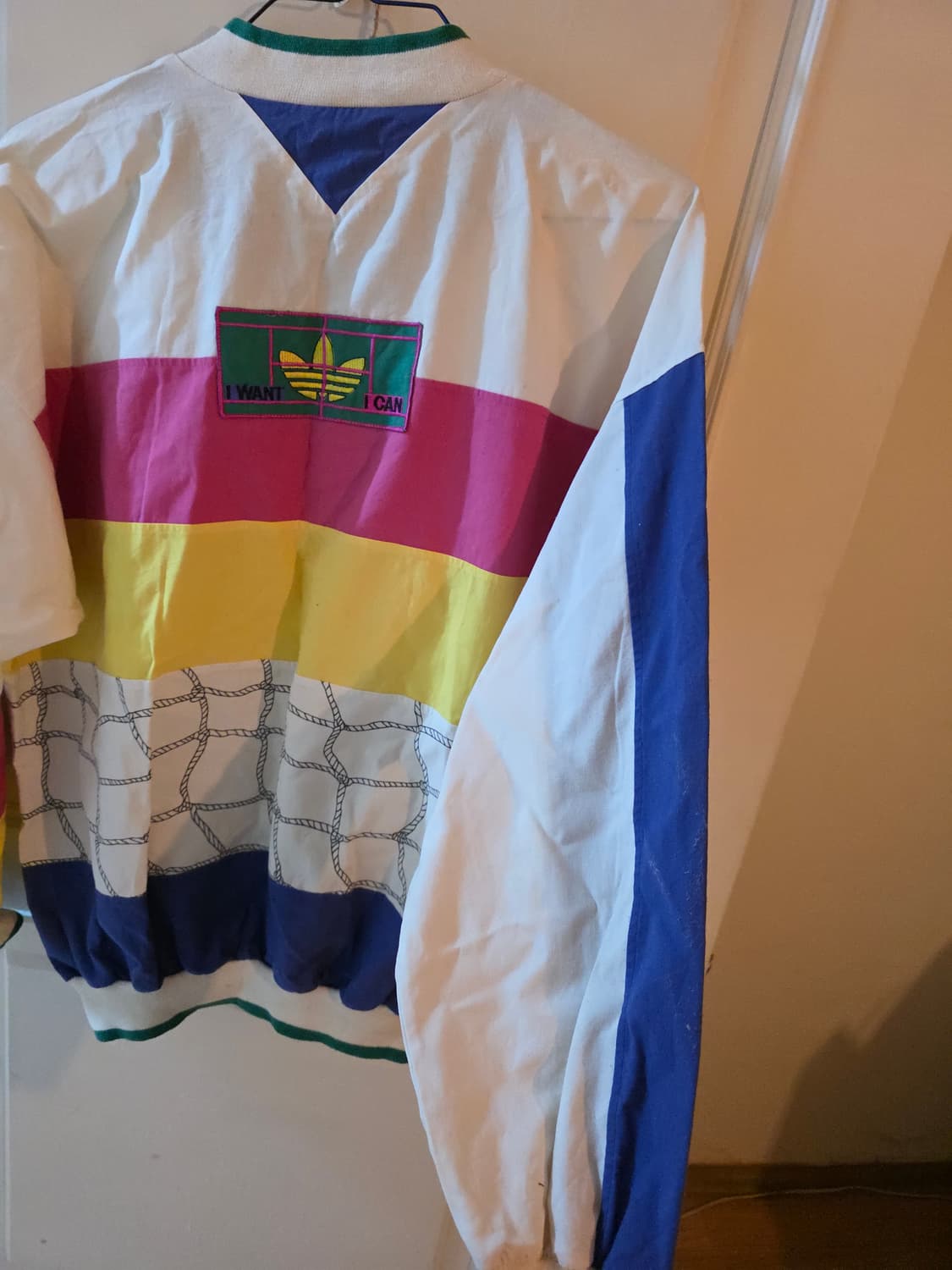90'빈티지아디다스 "I WANT I CAN" 올드스쿨 아노락 상품이미지3