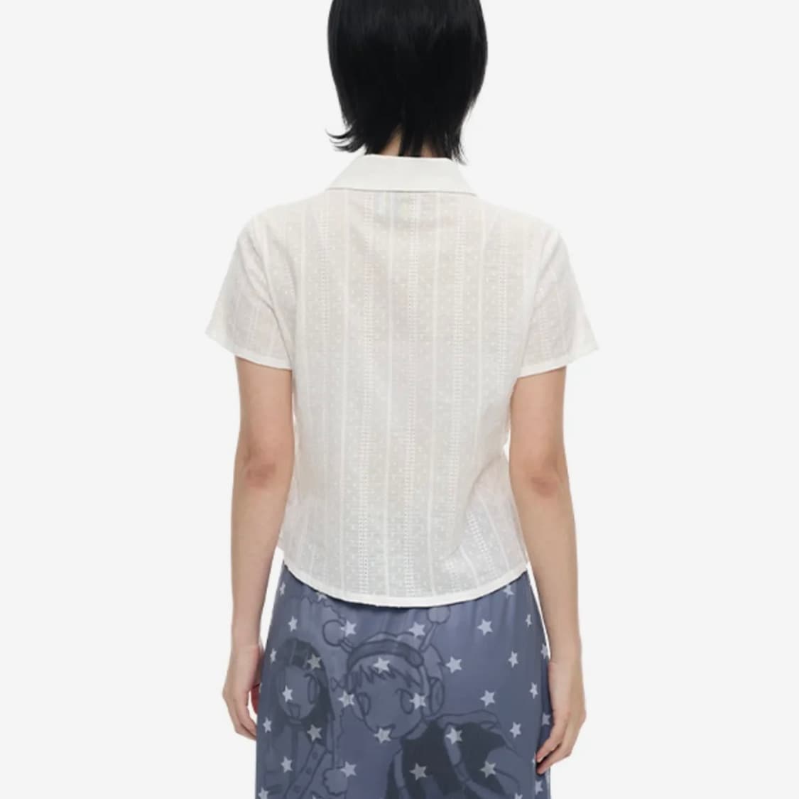 유쓰배쓰x올리와 윙 핀 타이 웨이스트 셔츠 상품이미지2