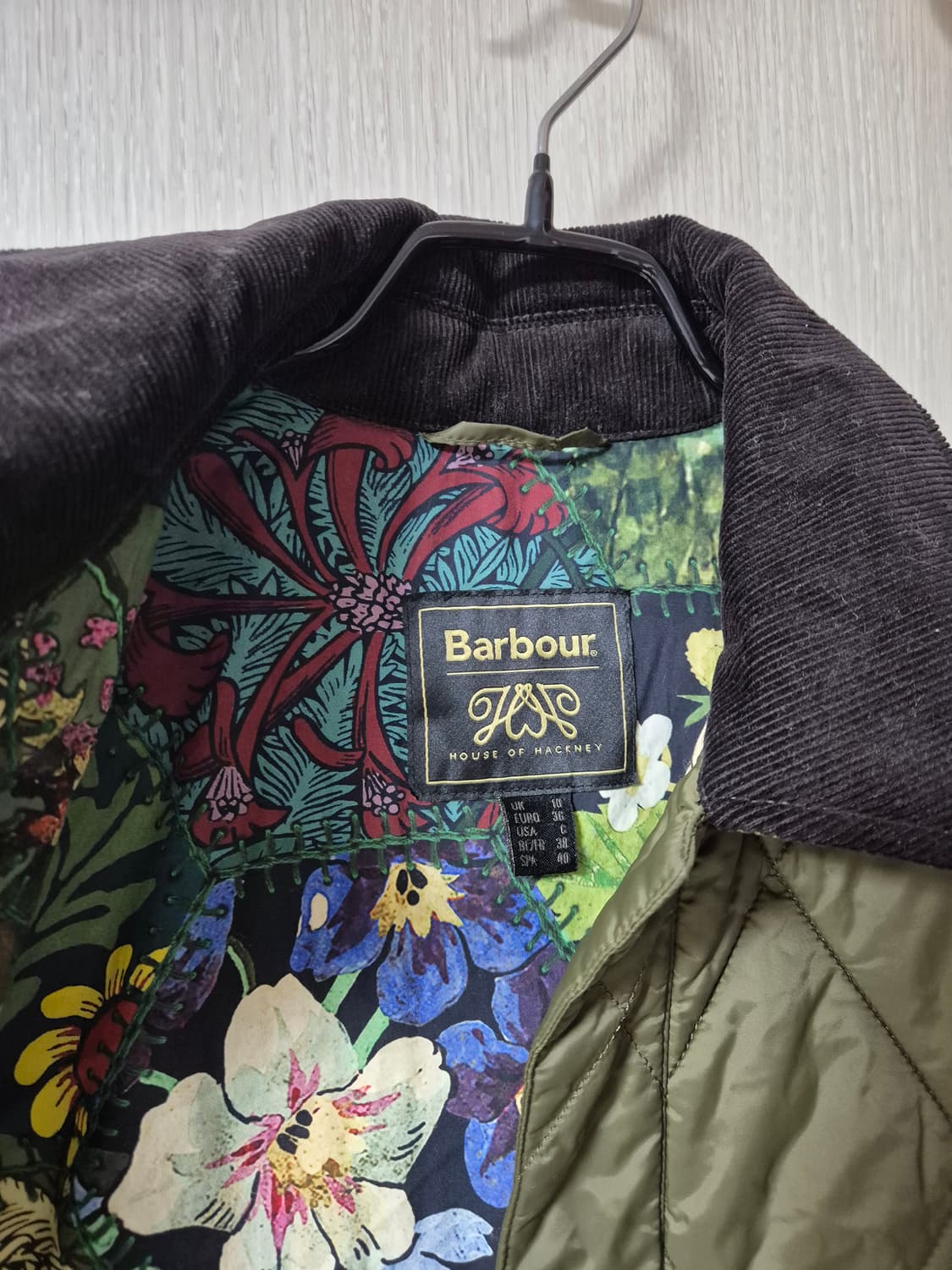 (정품) 바버 x 하우스 오프 해니크 혹스턴 퀄팅자켓 퀄팅코트 패딩 38 상품이미지6