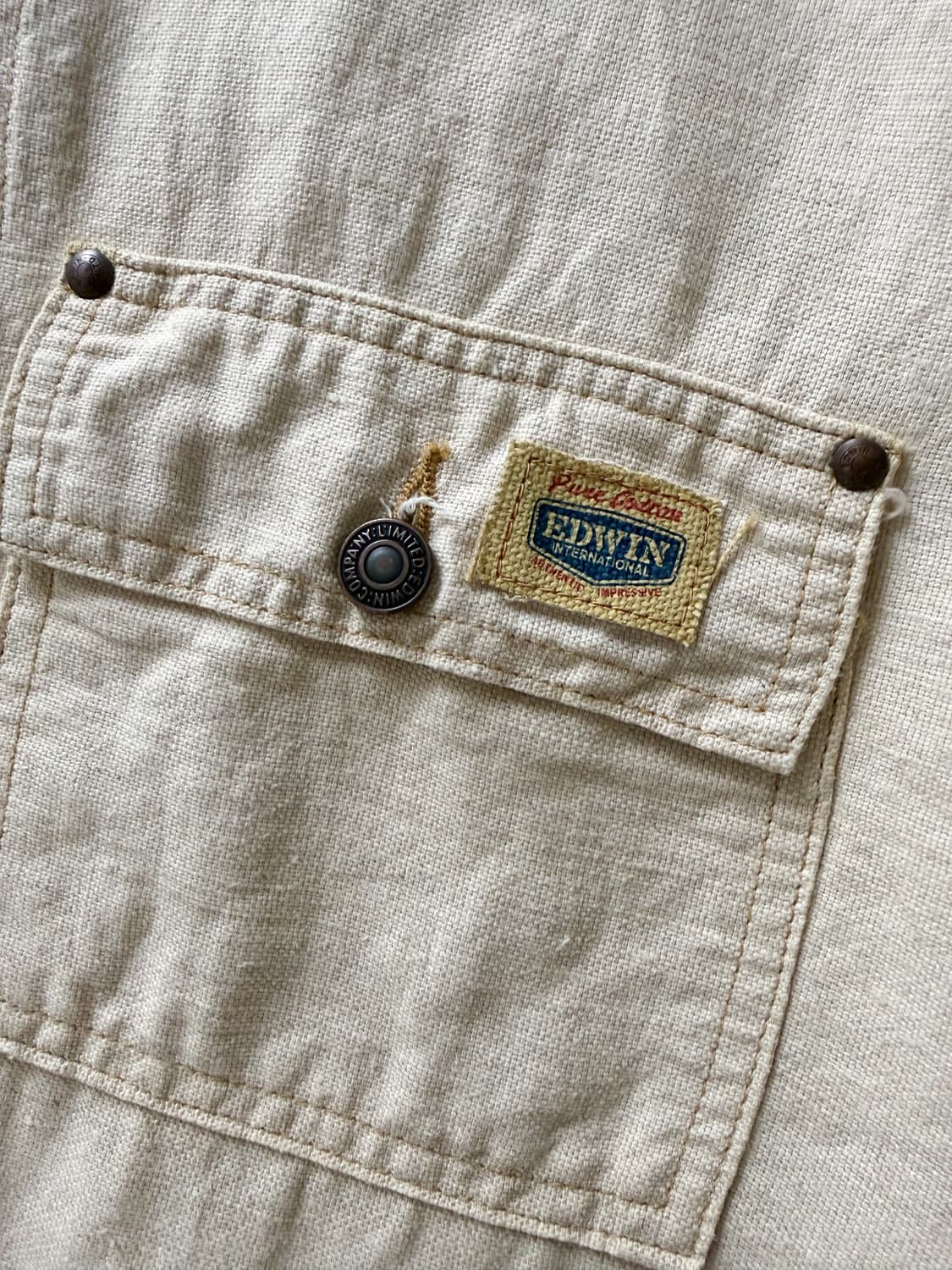 Vintage Edwin Linen Work Jacket 상품이미지4