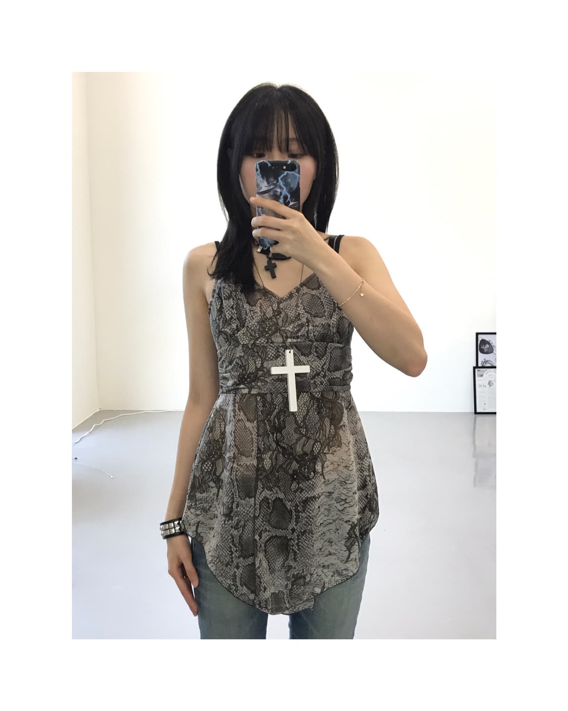 Jpn Poly Animal Sleeveless T-Shirts 상품이미지1