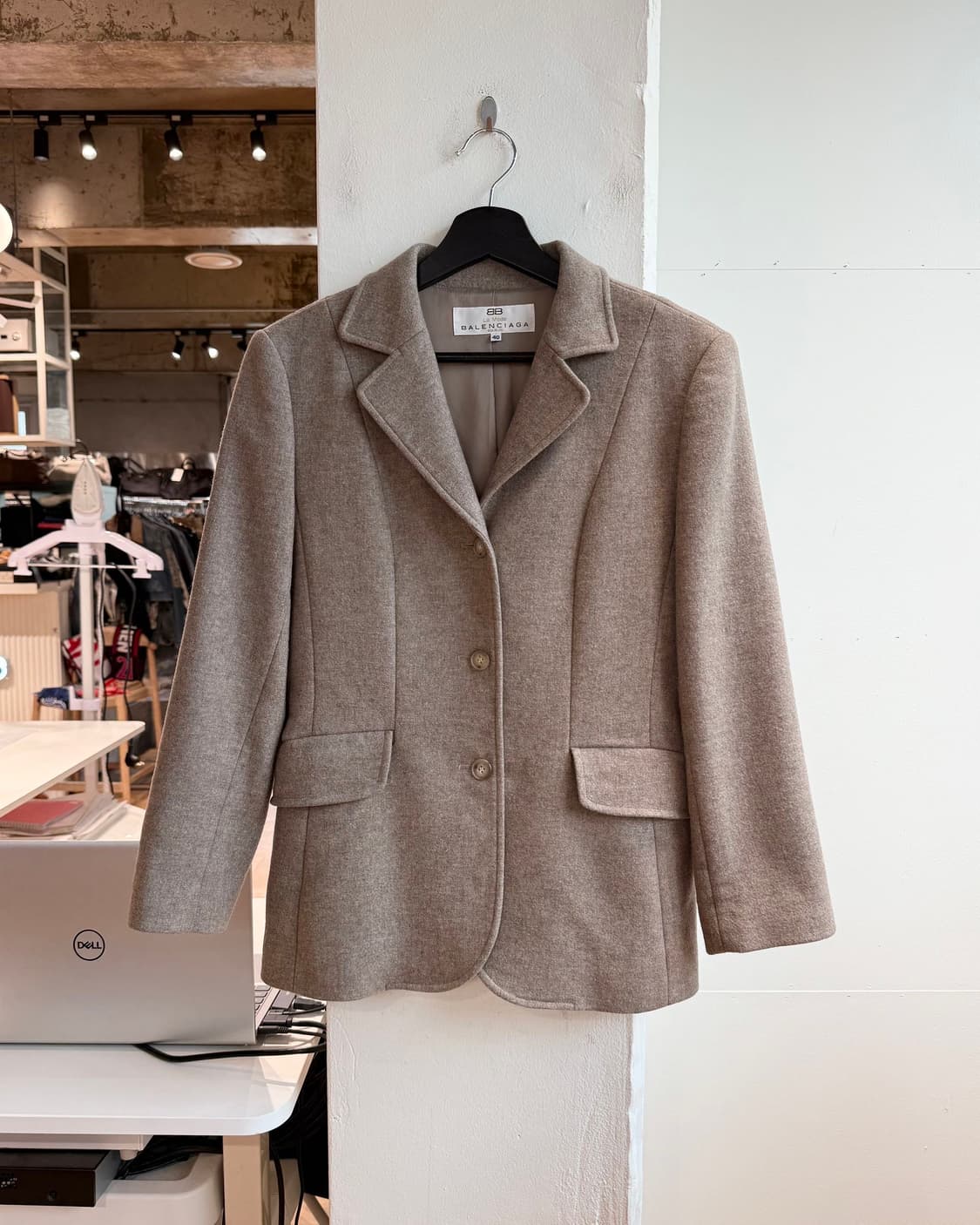 발렌시아가 브라운 울 블레이저 셋업 상품이미지2