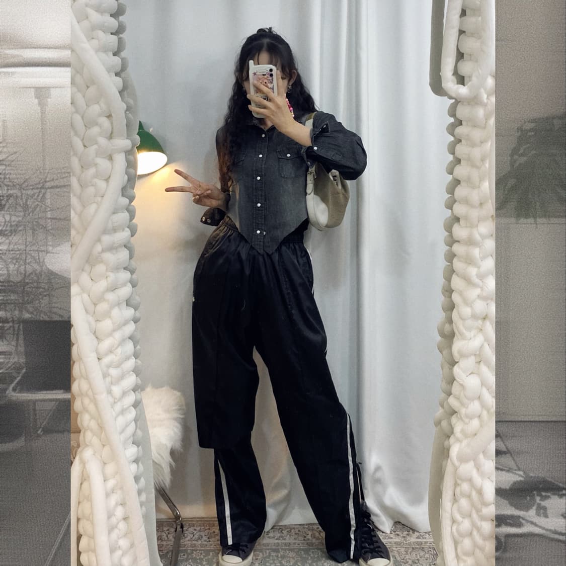 나이키 블랙 롱 스웻팬츠 상품이미지3