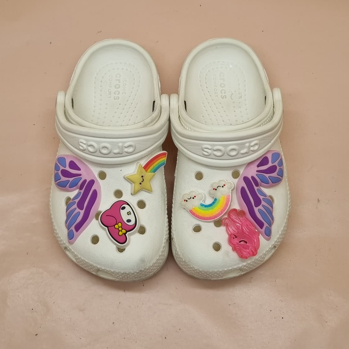 크록스 화이트 아동샌들c9 155  상품이미지2