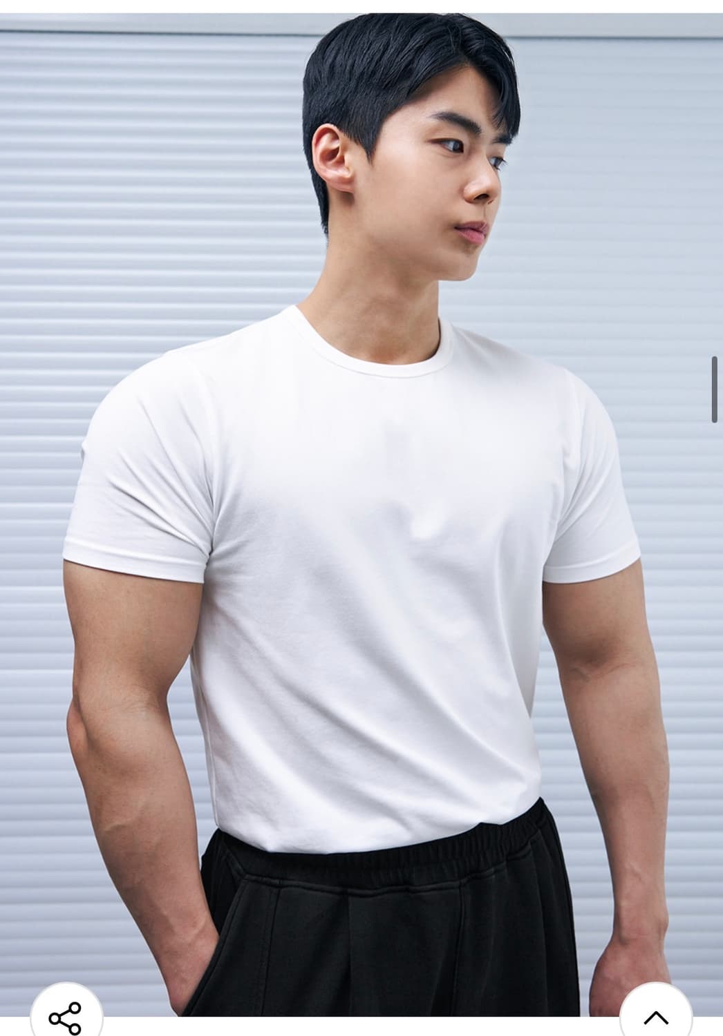 (XL) 드로우핏 만재 콜라보 러스티 머슬핏 티셔츠 WHITE 반팔 상품이미지7